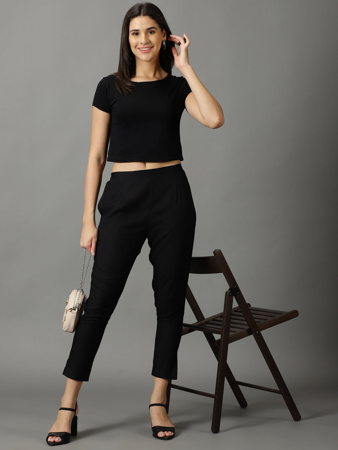 Regular Fit Women Rayon Trousers