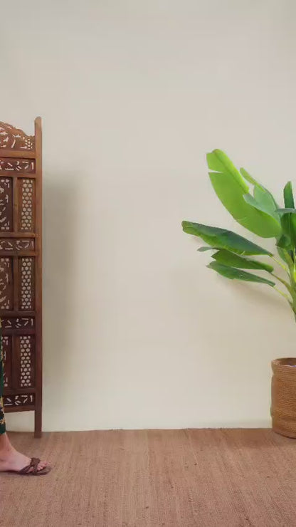 Women Bottle Green Handmade Chikankari Kurta Set with Golden Embroidery